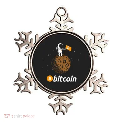 Bitcoin Btc Crypto To The Moon Featuring Astronaut Ornament