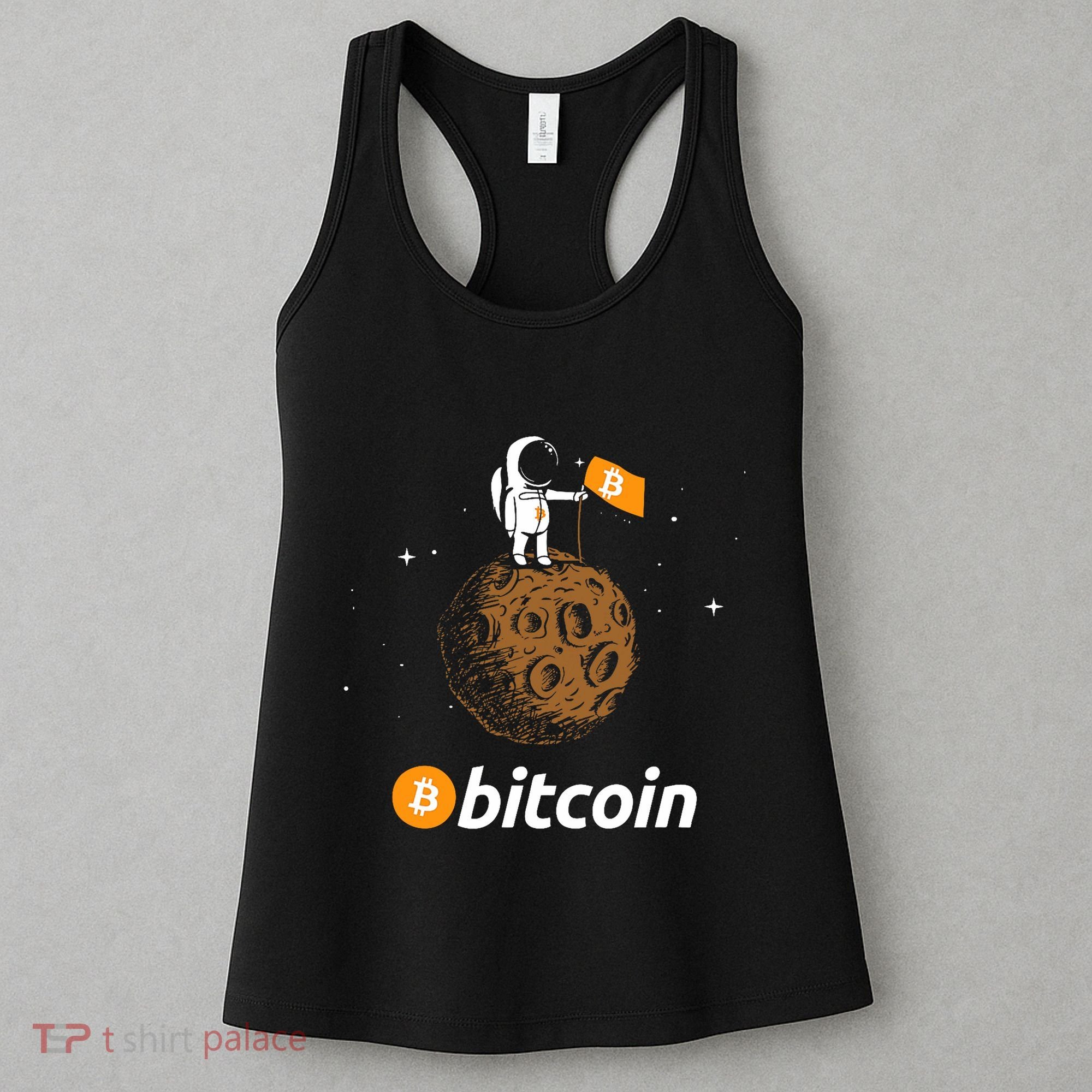 Bitcoin Btc Crypto To The Moon Featuring Astronaut Women's Tank Top