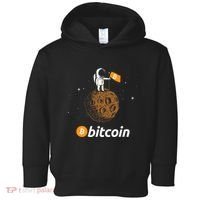 Bitcoin Btc Crypto To The Moon Featuring Astronaut Toddler Hoodie thumb 0