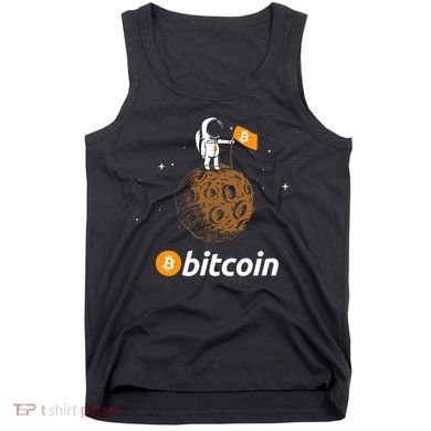 Bitcoin Btc Crypto To The Moon Featuring Astronaut Tank Top