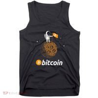 Bitcoin Btc Crypto To The Moon Featuring Astronaut Tank Top thumb 0