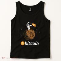 Bitcoin Btc Crypto To The Moon Featuring Astronaut Tank Top thumb 2