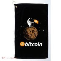 Bitcoin Btc Crypto To The Moon Featuring Astronaut Golf Towel thumb 0