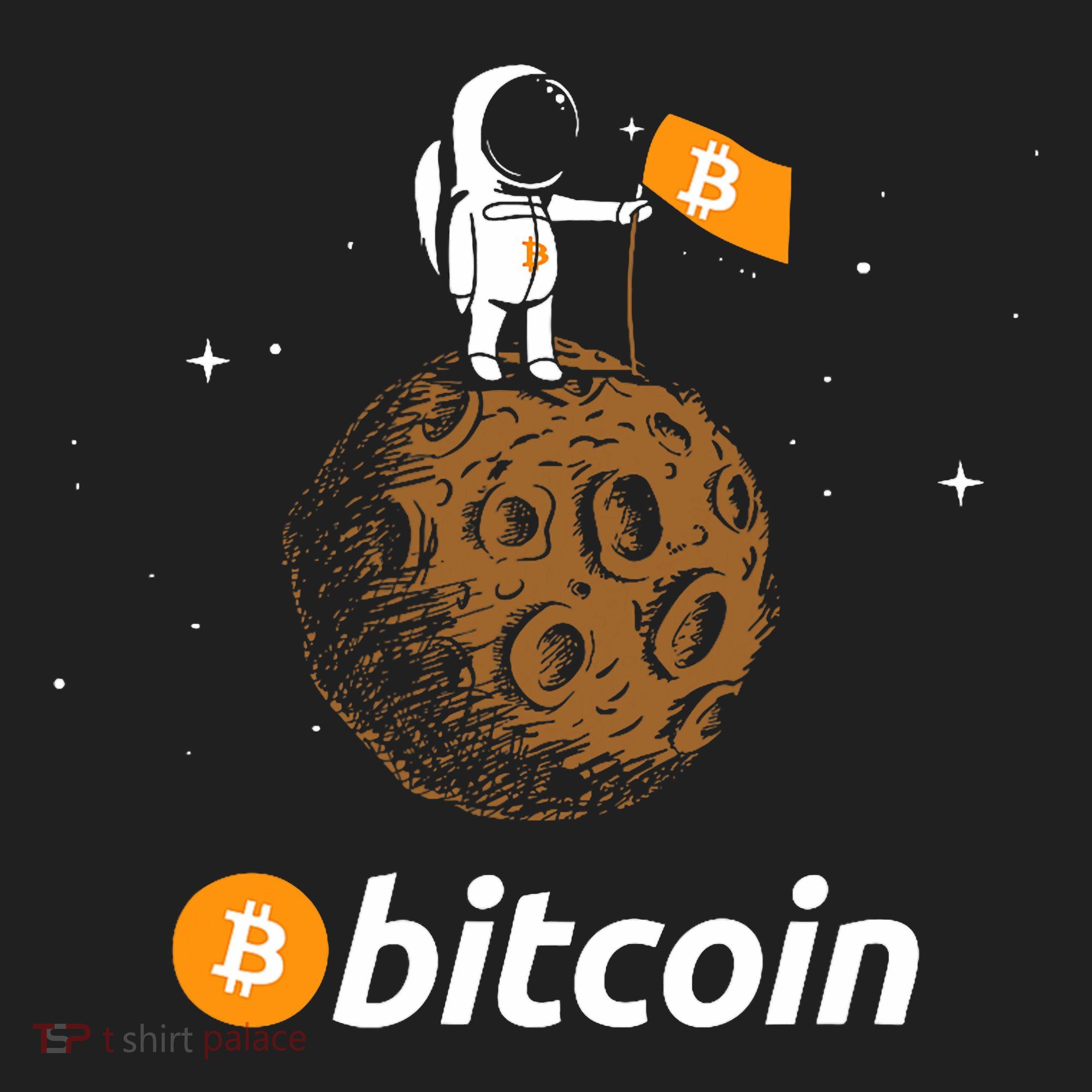 Bitcoin Btc Crypto To The Moon Featuring Astronaut Golf Towel