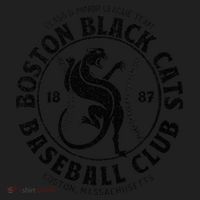 Boston Black Cats Baseball Retro Minor League Baseball Team Beanie thumb 2