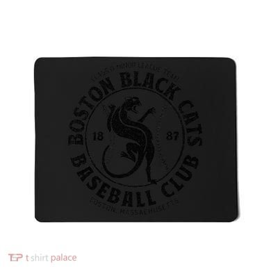 Boston Black Cats Baseball Retro Minor League Baseball Team Mousepad
