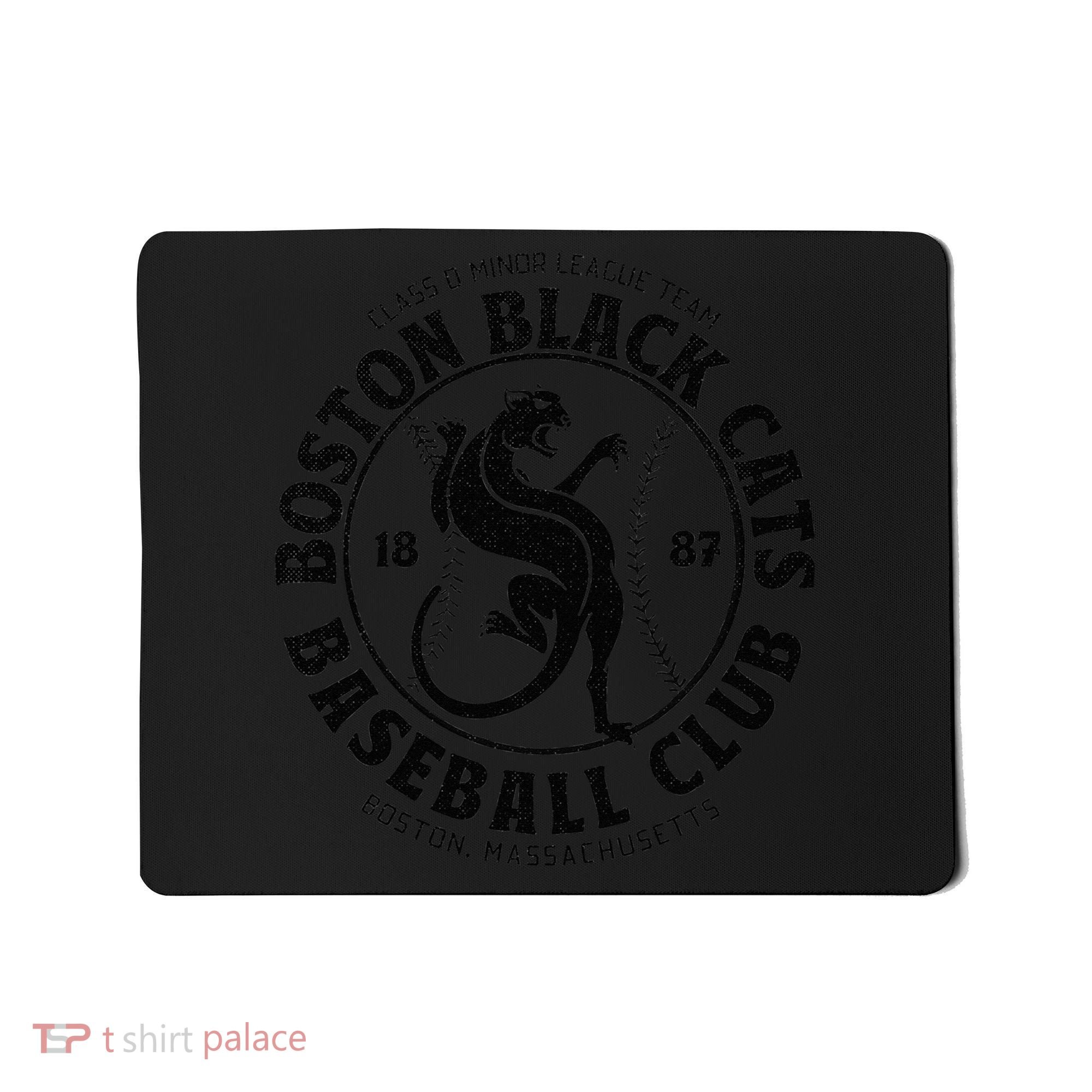 Boston Black Cats Baseball Retro Minor League Baseball Team Mousepad