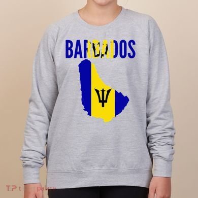 Barbadian Barbados Country Map Flag Women's Sweatshirt