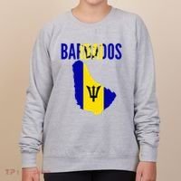 Barbadian Barbados Country Map Flag Women's Sweatshirt thumb 0