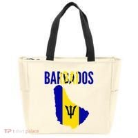 Barbadian Barbados Country Map Flag Tote Bag thumb 0