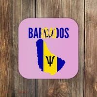 Barbadian Barbados Country Map Flag Coaster thumb 0
