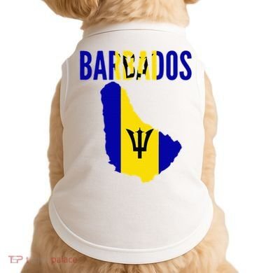 Barbadian Barbados Country Map Flag Doggie Tank