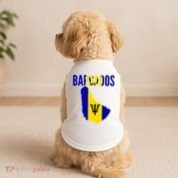 Barbadian Barbados Country Map Flag Doggie Tank thumb 2