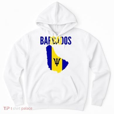Barbadian Barbados Country Map Flag Hoodie