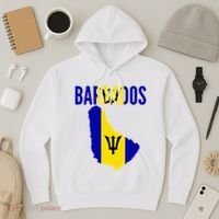 Barbadian Barbados Country Map Flag Hoodie thumb 3