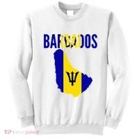 Barbadian Barbados Country Map Flag Sweatshirt thumb 0