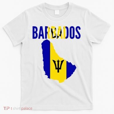 Barbadian Barbados Country Map Flag T-Shirt