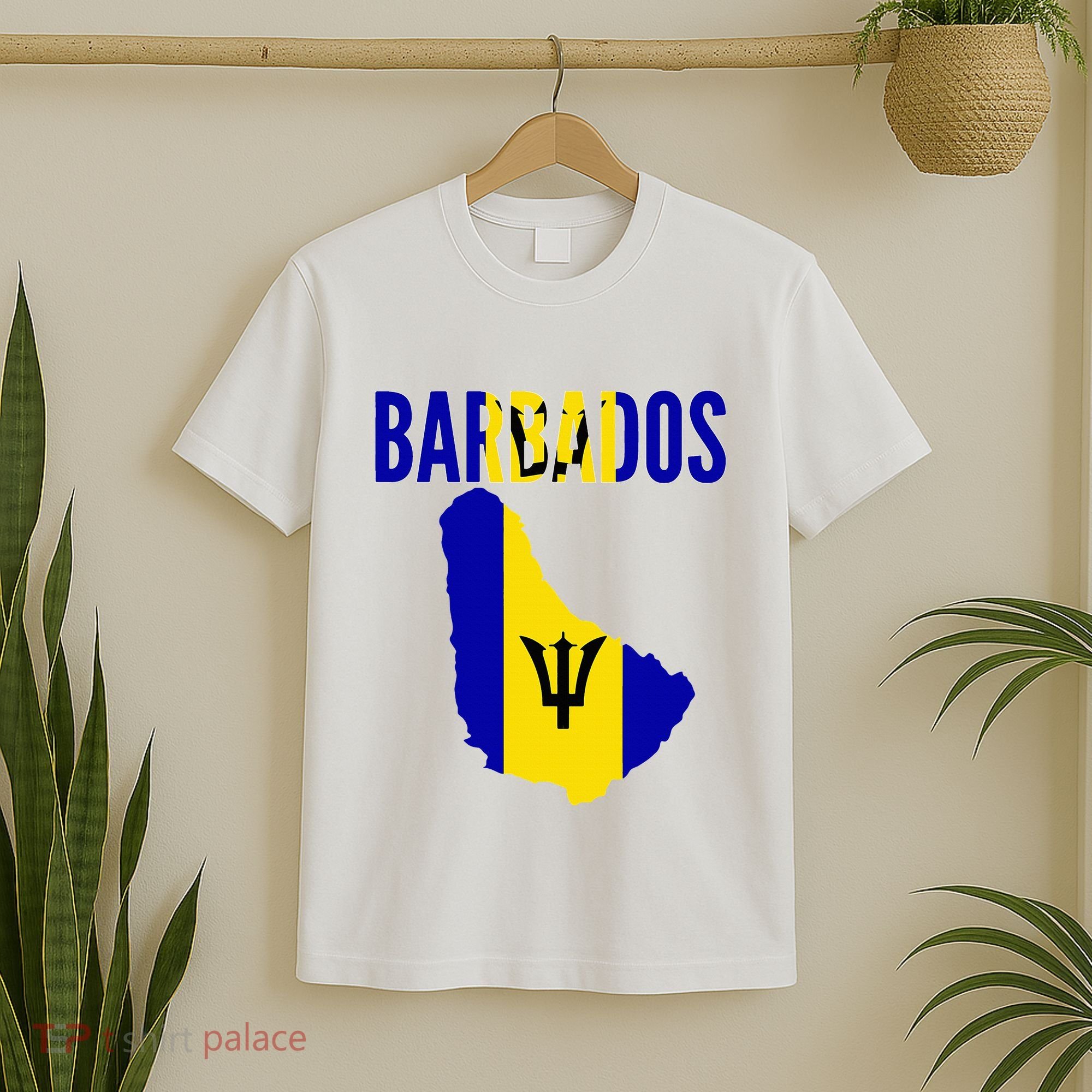 Barbadian Barbados Country Map Flag T-Shirt
