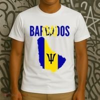 Barbadian Barbados Country Map Flag T-Shirt thumb 3