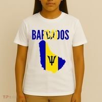 Barbadian Barbados Country Map Flag T-Shirt thumb 4