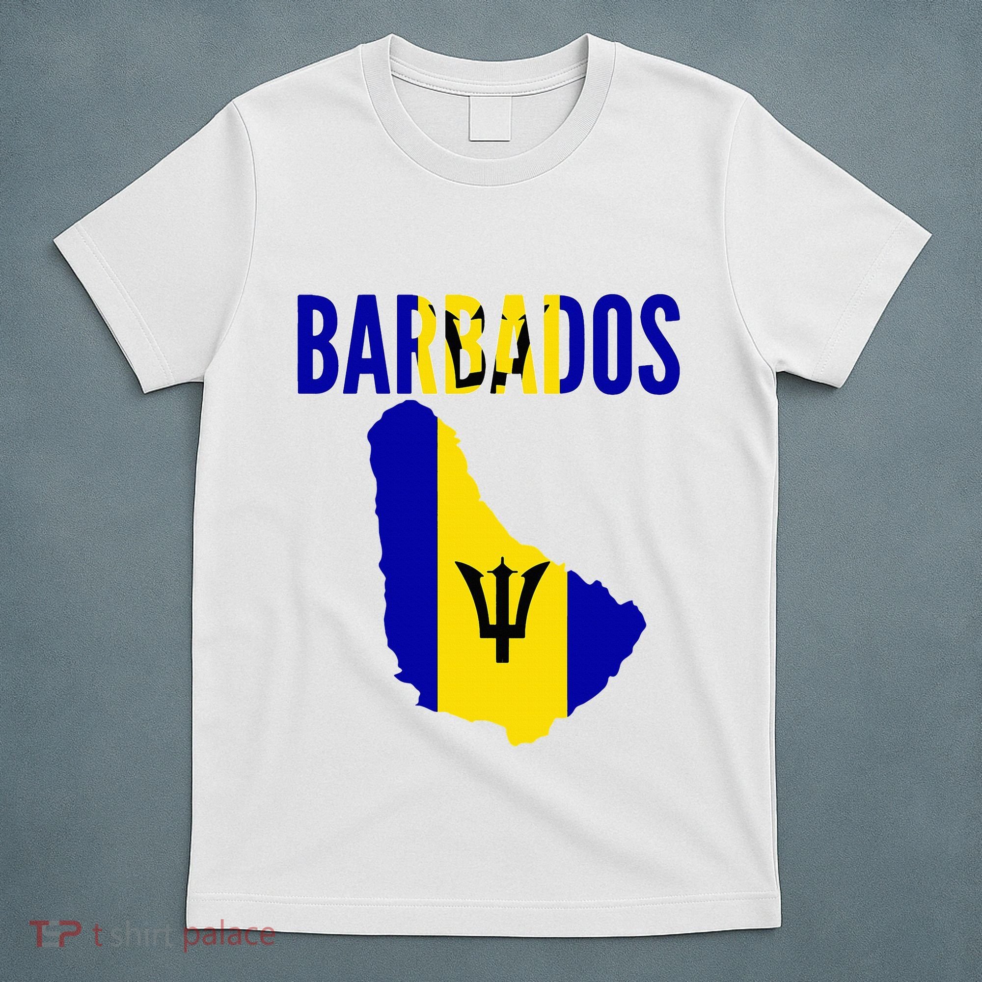 Barbadian Barbados Country Map Flag T-Shirt