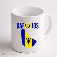 Barbadian Barbados Country Map Flag Coffee Mug thumb 1