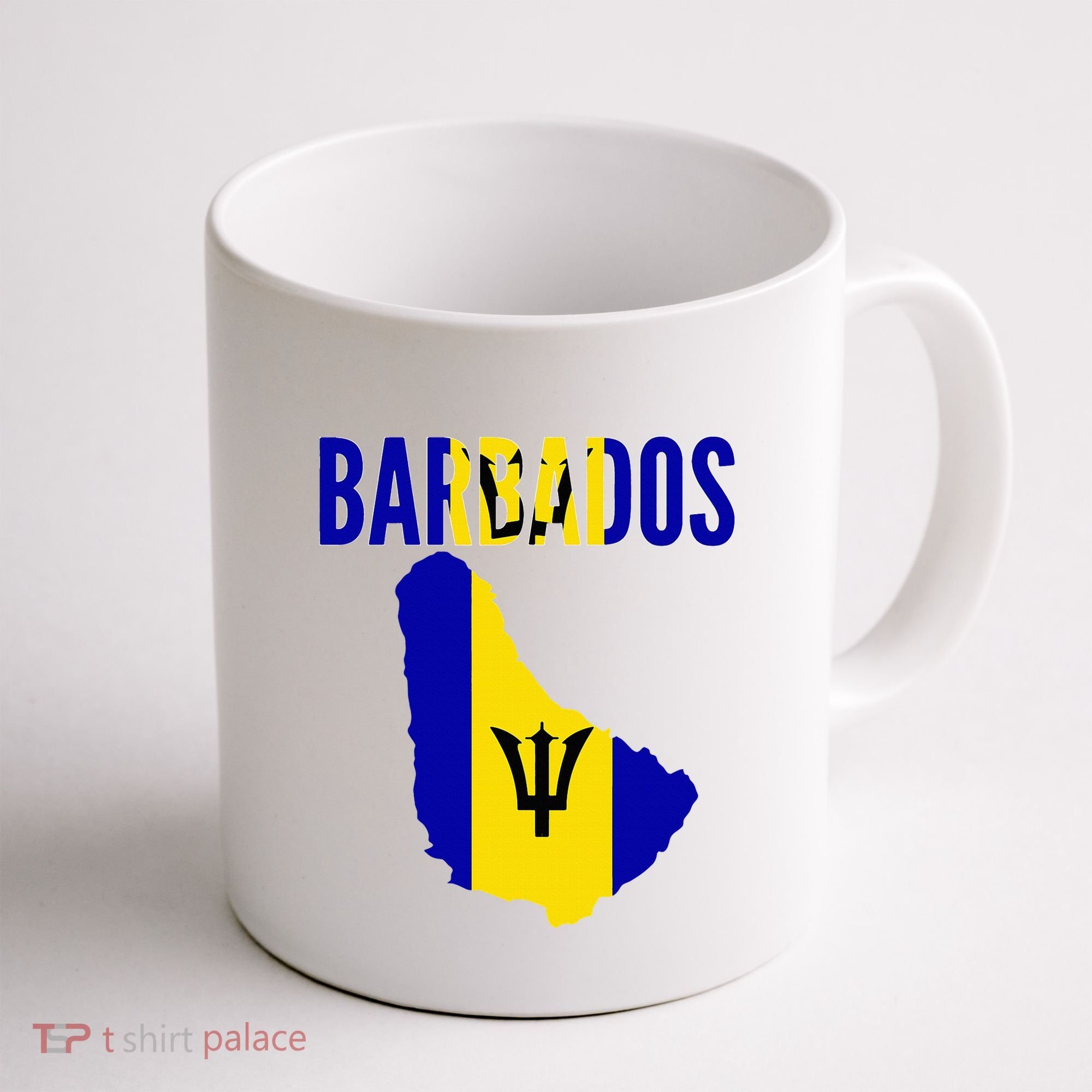 Barbadian Barbados Country Map Flag Coffee Mug