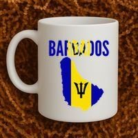 Barbadian Barbados Country Map Flag Coffee Mug thumb 2