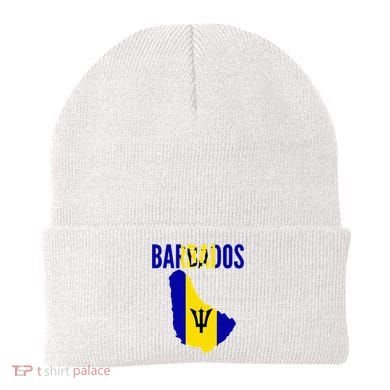 Barbadian Barbados Country Map Flag Beanie
