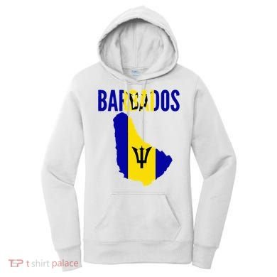 Barbadian Barbados Country Map Flag Women's Hoodie