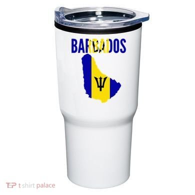 Barbadian Barbados Country Map Flag Tumbler