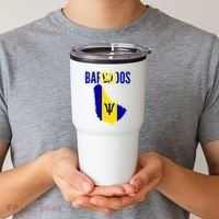 Barbadian Barbados Country Map Flag Tumbler thumb 2