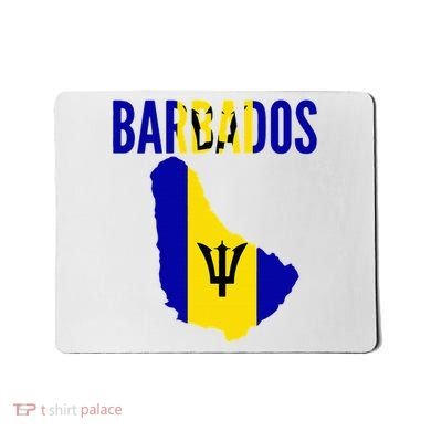 Barbadian Barbados Country Map Flag Mousepad