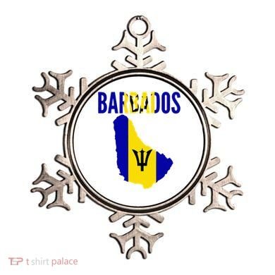 Barbadian Barbados Country Map Flag Ornament