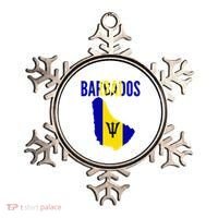 Barbadian Barbados Country Map Flag Ornament thumb 0