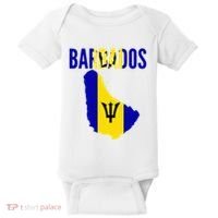 Barbadian Barbados Country Map Flag Baby Bodysuit thumb 0