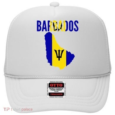 Barbadian Barbados Country Map Flag Hat