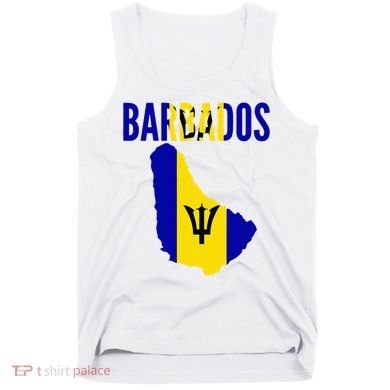 Barbadian Barbados Country Map Flag Tank Top