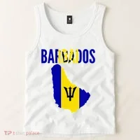 Barbadian Barbados Country Map Flag Tank Top thumb 2