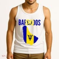 Barbadian Barbados Country Map Flag Tank Top thumb 3