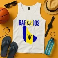 Barbadian Barbados Country Map Flag Tank Top thumb 4