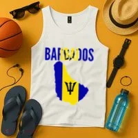 Barbadian Barbados Country Map Flag Tank Top thumb 4