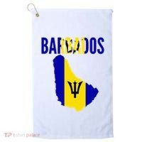 Barbadian Barbados Country Map Flag Golf Towel thumb 0