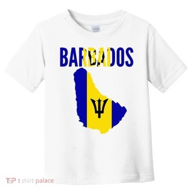 Barbadian Barbados Country Map Flag Toddler T-Shirt