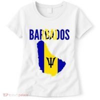 Barbadian Barbados Country Map Flag Women's T-Shirt thumb 0