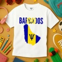 Barbadian Barbados Country Map Flag Kids T-Shirt thumb 3