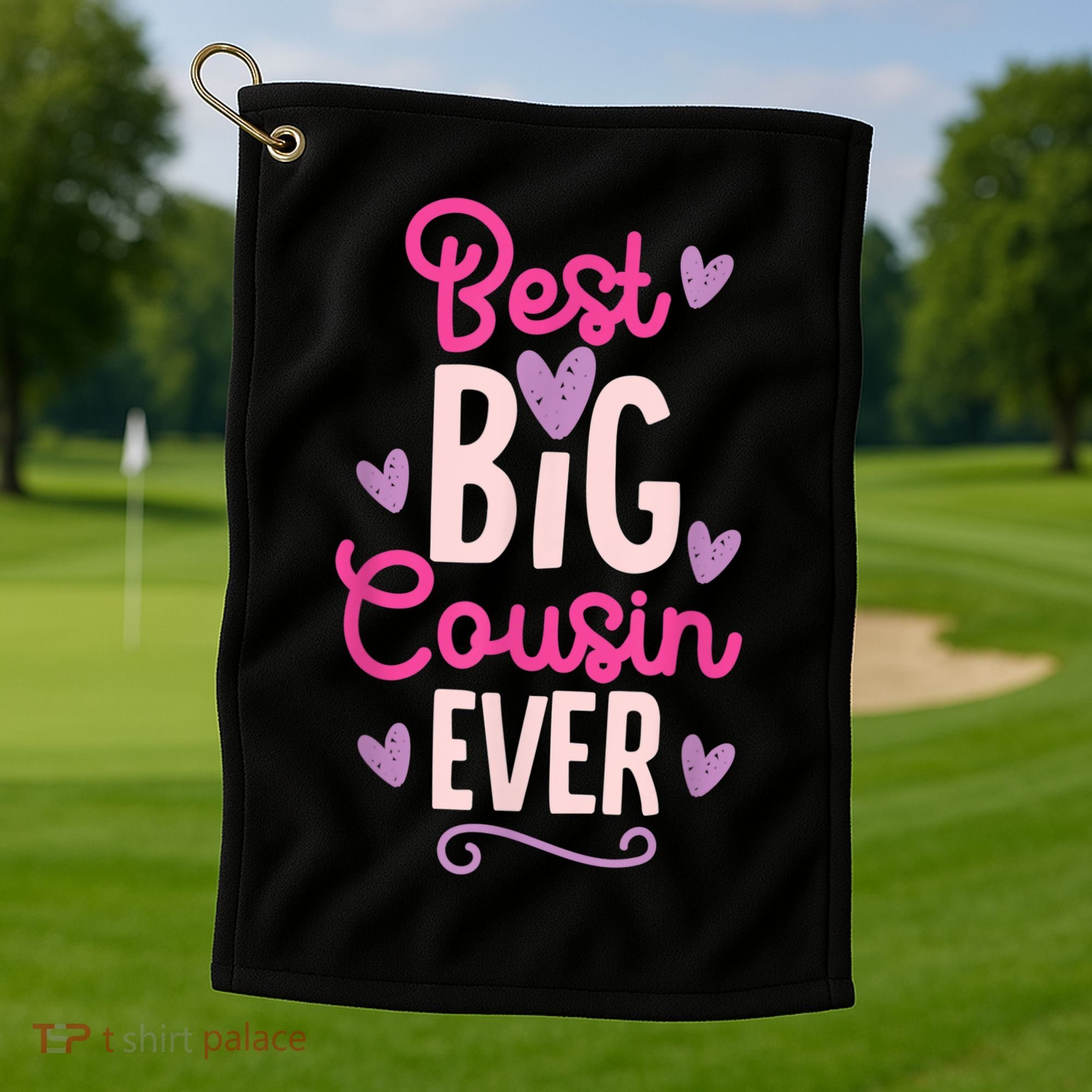 Best Big Cousin Ever For Girls And Boys Golf Towel