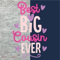 Best Big Cousin Ever For Girls And Boys Kids Colorblock Raglan Jersey thumb 2