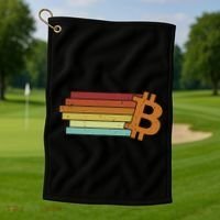 Bitcoin Blockchains Crypto Cryptocurrency Bitcoin Golf Towel thumb 1