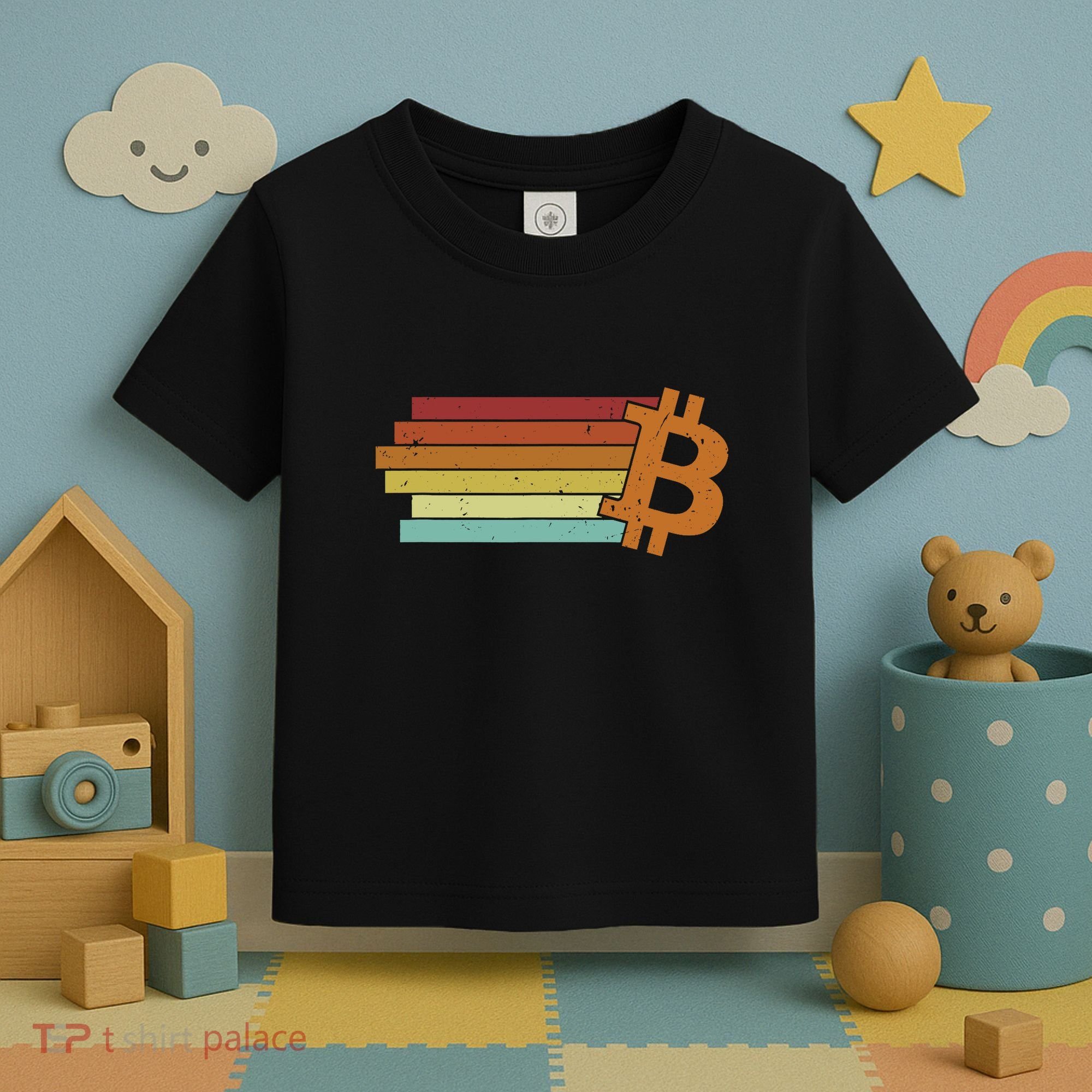 Bitcoin Blockchains Crypto Cryptocurrency Bitcoin Toddler T-Shirt